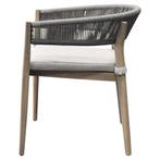 Cocoon dining tuinstoel rope light grey teak look, Ophalen of Verzenden, Nieuw