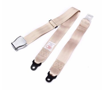 2 Point Airplane Buckle Lap Seat Belts Beige, Ophalen of Verzenden, Nieuw