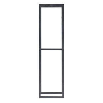 [en.casa] Brandhout rek Ulvila houtopslag 170x45x30 cm zwart, Verzenden