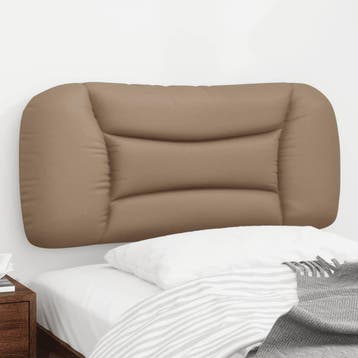 vidaXL Hoofdbordkussen Hvar 90 cm kunstleer, Verzenden, Nieuw, Bruin, Overige materialen