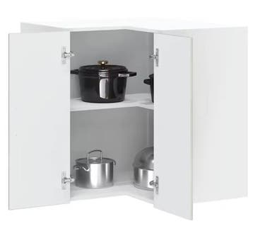 Keukenhoekkast 57x57x60 cm – Wandkast Betongrijs & Praktisch, Verzenden, Nieuw
