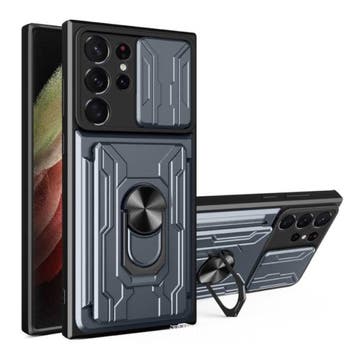 Samsung Galaxy A04 - Card Slot Hoesje met Kickstand en, Verzenden, Nieuw