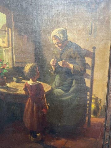 H. van Leeuwen van Oudewater (1890-1972) - Moeder en kind