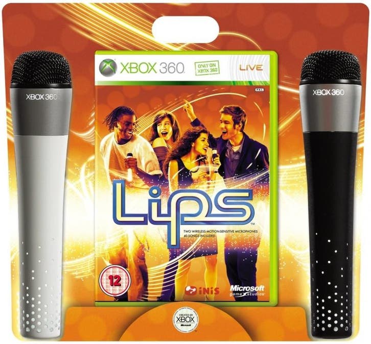 Lips + Motion Sensor Mics (Xbox 360), Spelcomputers en Games, Games | Xbox 360, Gebruikt, Vanaf 7 jaar, Verzenden