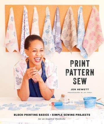 9781611804621 Print, Pattern, Sew: Block-Printing Basics ..., Boeken, Verzenden, Zo goed als nieuw, Jen Hewett