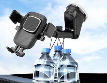 Telefoonhouder auto – Zuignap voorruit & dashboard – Stevig, Ophalen of Verzenden, Nieuw