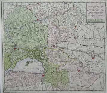 Nederland - Zuidoost Holland; Isaak Tirion - Nieuwe Kaart, Nieuw
