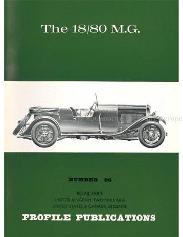 THE 18 / 80 MG (PROFILE PUBLICATIONS 86), Boeken, Auto's | Boeken, Nieuw, Author