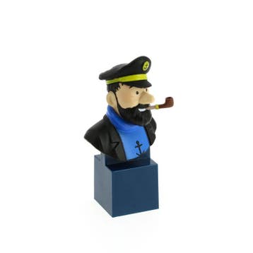 Kuifje  PVC Borstbeeld Haddock 8 cm, Ophalen of Verzenden, Nieuw