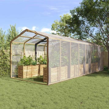 vidaXL Plantenhoes Doorzichtig 6 x 12 m PE, Verzenden
