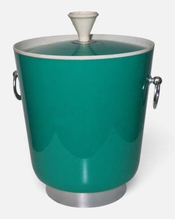 Secchiello Per Ghiaccio Vintage Mid Century In Plastica