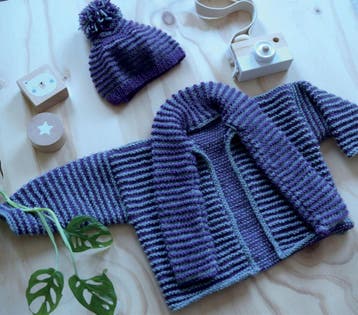 Breipatroon Vestje + Mutsje voor baby’s - warm setje met a, Hobby en Vrije tijd, Ophalen of Verzenden, Nieuw