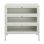 *WOONWINKEL* Kare Design Naxos Klepdeuren Kast Off White Met, Huis en Inrichting, Kasten | Ladekasten, Verzenden, Nieuw