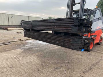 Gebruikte Damwand planken 5 cm  super kwaliteit, Gebruikt, Plank, Overige houtsoorten, 50 mm of meer