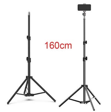 Live Streaming Camera en Telefoon Statief 160 cm Metaal, Audio, Tv en Foto, Fotografie | Statieven en Balhoofden, Verzenden, Nieuw