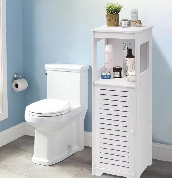 Staande Badkamer Opbergkast – Compacte PVC Organizer 28×25×9, Huis en Inrichting, Kasten | Buffetkasten, Nieuw, Verzenden