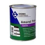 Sigma Amarol Triol Satin - Wit - 2,5 liter (Lakverf), Doe-het-zelf en Verbouw, Verf, Beits en Lak, Wit, Nieuw, Ophalen of Verzenden