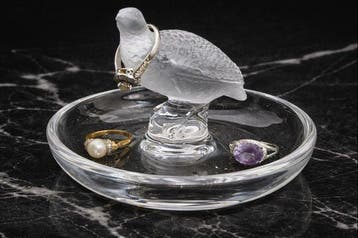 Lalique - Sieradendoos - patrijs - Kristal - Zeldzaam model, Antiek en Kunst