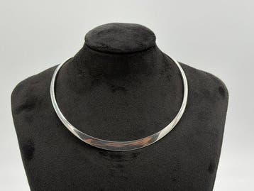 Zonder minimumprijs - Halsring Zilver - 835