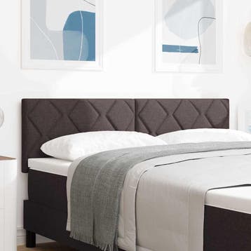vidaXL Hoofdbord Donkerbruin 160 cm Stof, Huis en Inrichting, Slaapkamer | Bedden, Verzenden, Nieuw, Stof