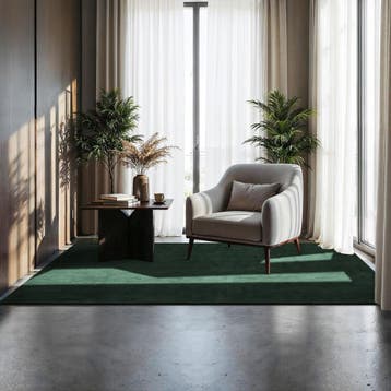Kortpolig vloerkleed Soft Zone - 120 x 170 cm, groen, Huis en Inrichting, Verzenden, Nieuw