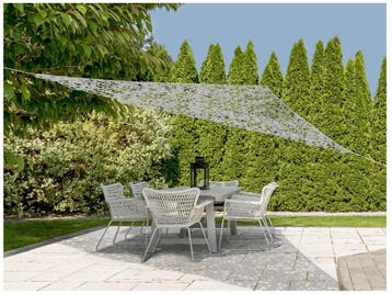 Schaduwdoek Grijs 3.6x3.6M (Zweefparasols, Parasols, Tuin), Tuin en Terras, Parasols, Verzenden, Nieuw, Zweefparasol