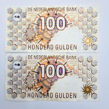 Nederland. - 2 x 100 Gulden - 1992 - PL105 (Zonder