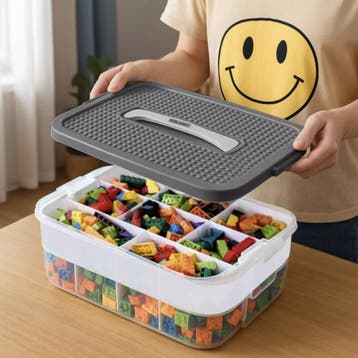 Kruzzel opbergbox 5 lagen 35 liter – transparante modulai., Ophalen of Verzenden, Nieuw
