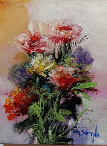 Mario Smeraglia (1950) - Mix di colori (fiori)