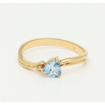 Ring - 18 karaat Geel goud - Spinel - Hart, Nieuw