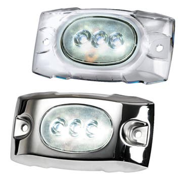 Onderwater LED lamp 12/24V RVS Wit, Ophalen of Verzenden, Nieuw, Zeilboot of Motorboot