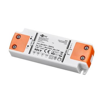 Transformator | 24 volt | Goobay (15 W, Niet dimbaar), Verzenden, Nieuw