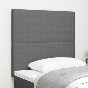 vidaXL Hoofdbord Lichtgrijs 80 cm Katoen Stof, Verzenden, Nieuw, Stof