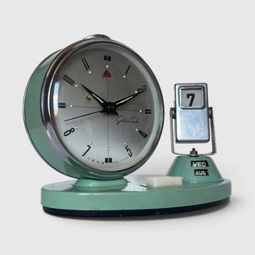 Bureauklok - Golden Clock – Vintage Mechanical Alarm Clock