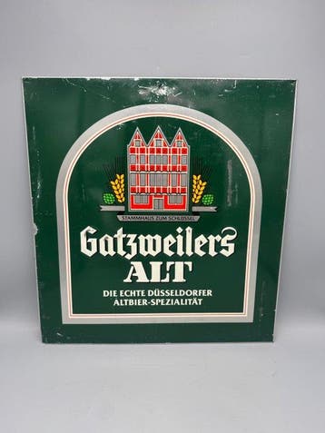 Authentiek Gotzweiler’s Alt reclamebord - reclamebord -