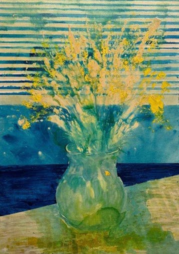 Aldo Nicolini (1934) - Vaso di fiori - XL format