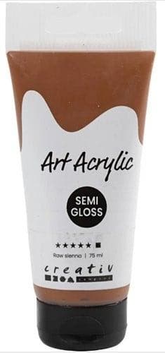 Allesverf Acryl Semi glanzend dekkend Raw Sienna 75 ml, Ophalen of Verzenden, Nieuw