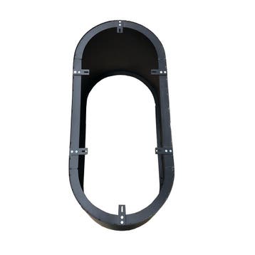Ovale kegel tafelpoot van staal van 120 bij 50 cm en hoogte, Ophalen of Verzenden, Nieuw