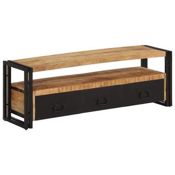 vidaXL Tv-meubel 120x30x40 cm massief mangohout, Minder dan 50 cm, Verzenden, Nieuw, Minder dan 100 cm