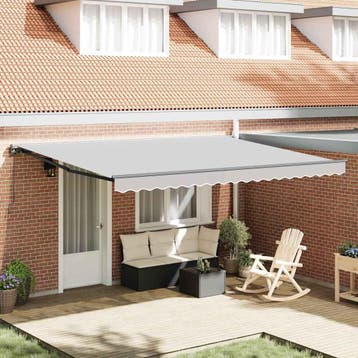 vidaXL Handmatige Luifel Frame 4,5 x 3 m Antraciet, Verzenden, Nieuw