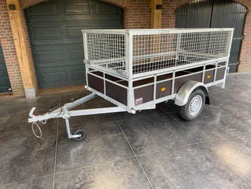 Aanhanger enkelasser 257 x 131cm 750kg nieuw!, Nieuw