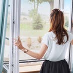 Vliegenhor / Raamhor / Hor - 100 x 120 cm - Zwart - Incl. Be, Verzenden, Nieuw