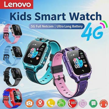 Lenovo Kinder Smartwatch 4G GPS Waterdicht met Camera & Bell, Verzenden, Nieuw