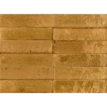 Wandtegel Ragno Look Ocra 6x24 cm Goud (doosinhoud 0.52 m2), Ophalen of Verzenden, Nieuw