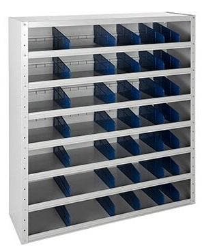 Nieuw Vakkenkast grijs 108x100x30cm incl. 36 vakverdelers, Ophalen of Verzenden, Nieuw
