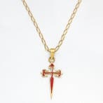 Ketting met hanger - 18 karaat Geel goud