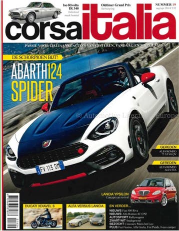 2016 CORSA ITALIA MAGAZINE 19 NEDERLANDS, Nieuw, Author