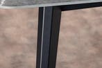 Moderne eettafel MILANO 160 cm antraciet keramiek zwarte, Ophalen of Verzenden, Nieuw
