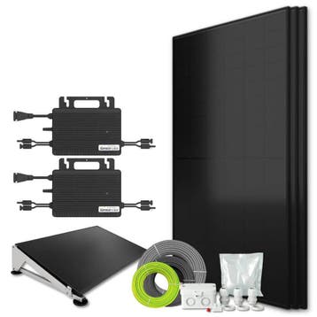 Zonnepanelen Pakket Platdak 1.3 kW 3x 430Wp Micro-omv., Ophalen of Verzenden, Nieuw