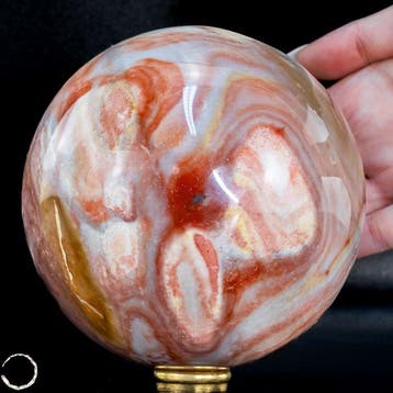 Natuurlijke polychrome jaspisbol – Uitdrukkingskracht in